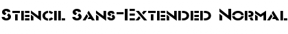 Download Stencil Sans-Extended Normal Font