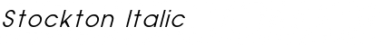 Download Stockton Italic Font