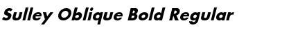 Download Sulley Oblique Bold Regular Font