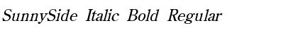 Download SunnySide Italic Bold Regular Font