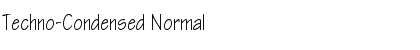 Download Techno-Condensed Normal Font
