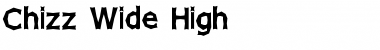 Download Chizz Wide High Font