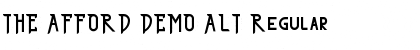 Download THE AFFORD DEMO ALT Regular Font