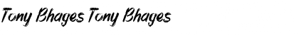 Download Tony Bhages Tony Bhages Font