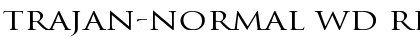 Download Trajan-Normal Wd Regular Font