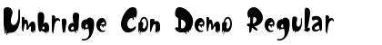Download Umbridge Con Demo Regular Font