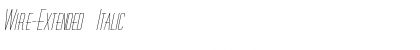 Download Wire-Extended Font