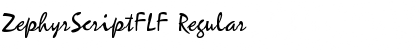 Download ZephyrScriptFLF Regular Font