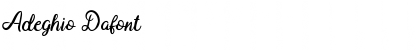 Download Adeghio Dafont Font