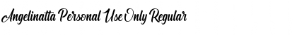 Download Angelinatta Personal Use Only Font