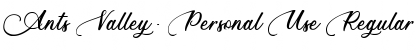 Download Ants Valley - Personal Use Font Download Ants Valley - Personal Use Font