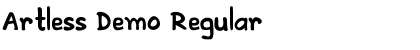Download Artless Demo Font Download Artless Demo Font