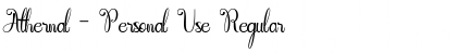 Download Athernal - Personal Use Font