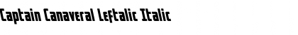 Download Captain Canaveral Leftalic Italic Font
