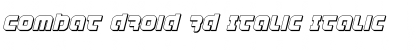 Download Combat Droid 3D Italic Font