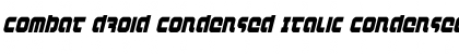 Download Combat Droid Condensed Italic Font
