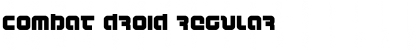 Download Combat Droid Font