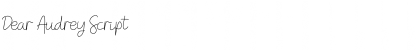 Download Dear Audrey Font Download Dear Audrey Font