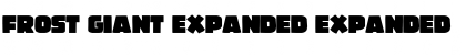 Download Frost Giant Expanded Font