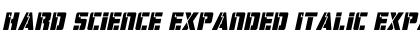 Download Hard Science Expanded Italic Font