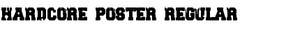 Download HARDCORE POSTER Font Download HARDCORE POSTER Font