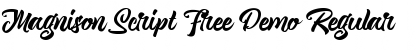 Download Magnison Script Free Demo Font