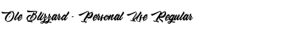 Download Ole Blizzard - Personal Use Font Download Ole Blizzard - Personal Use Font