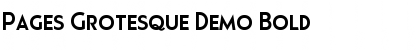 Download Pages Grotesque Demo Font