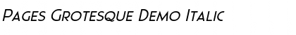Download Pages Grotesque Demo Font
