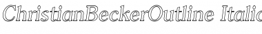Download ChristianBeckerOutline Font