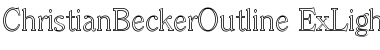 Download ChristianBeckerOutline-ExLight Font