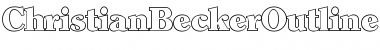 Download ChristianBeckerOutline-Heavy Font