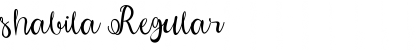 Download shabila Regular Font Title Preview