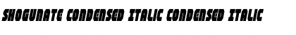 Download Shogunate Condensed Italic Condensed Italic Font