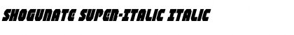 Download Shogunate Super-Italic Italic Font