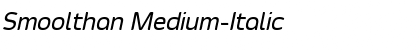 Download Smoolthan Medium-Italic Font