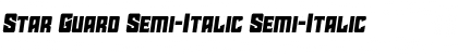 Download Star Guard Semi-Italic Semi-Italic Font