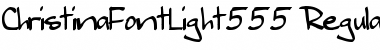 Download ChristinaFontLight555 Font