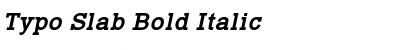 Download Typo Slab Bold Italic Font