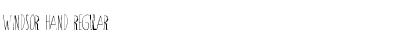 Download Windsor Hand Font