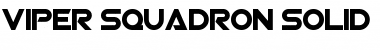 Download Viper Squadron Solid Font