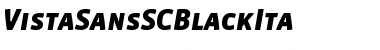 Download VistaSansSCBlackIta Font