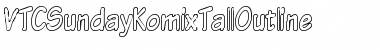 Download VTCSundayKomixTallOutline Font