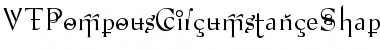 Download VTPompousCircumstanceShapely Font