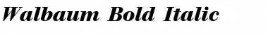 Download Walbaum Bold Italic Font