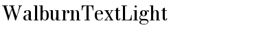 Download WalburnTextLight Regular Font