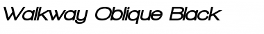 Download Walkway Oblique Black Font