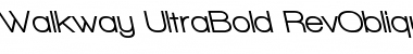 Download Walkway UltraBold RevOblique Regular Font