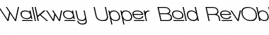 Download Walkway Upper Bold RevOblique Regular Font