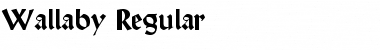 Download Wallaby Regular Font